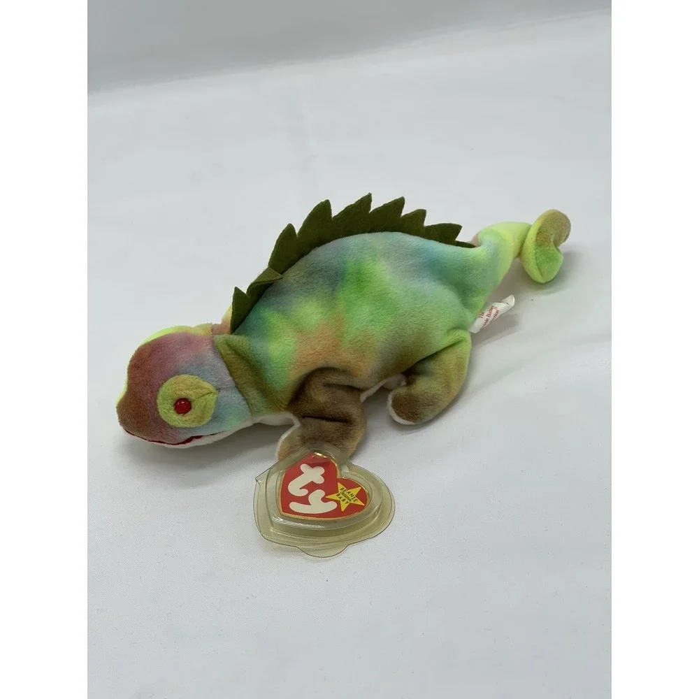 TY Beanie Baby‎ Iggy the Iguana 1997 Tie Dye Vintage 90's